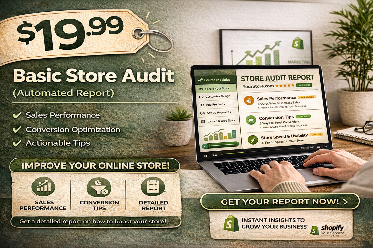 Basic Store Audit (Automated Report) – $19.99