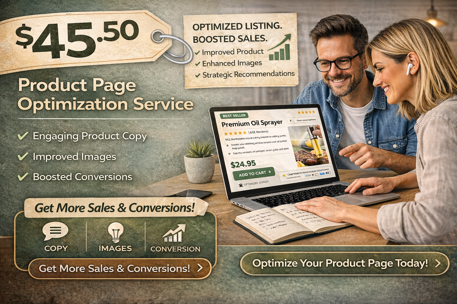 Product Page Optimization Service – $45.50